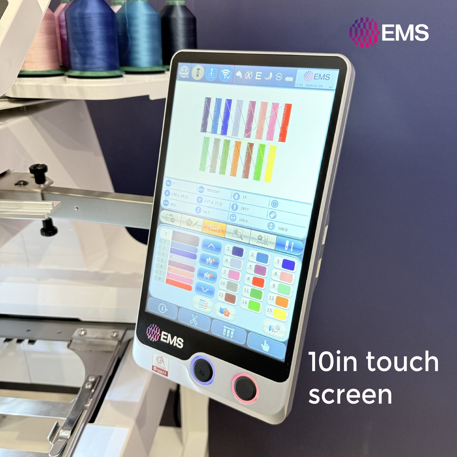 Single Head Embroidery Machine 15 Needle