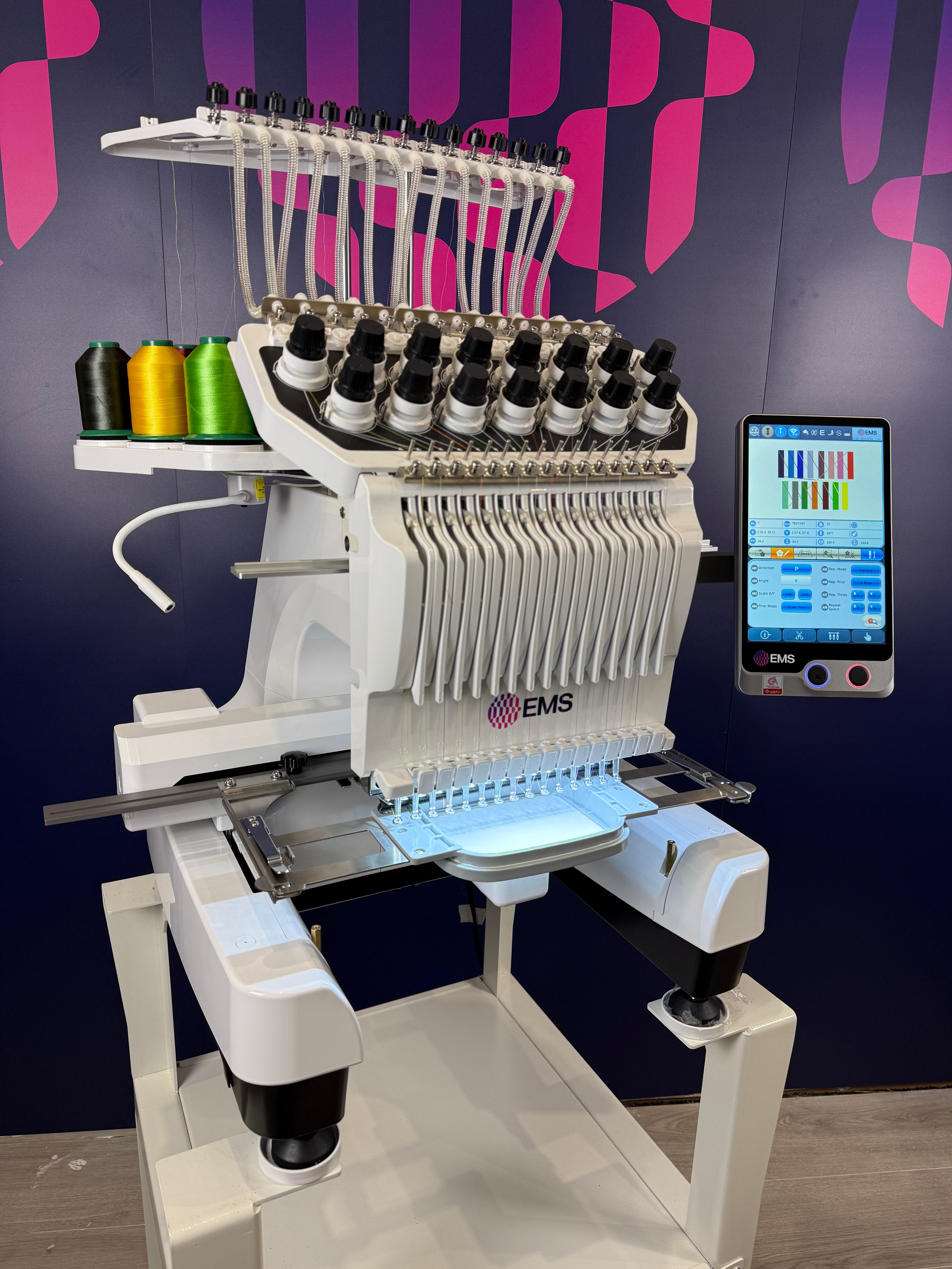 Single Head Embroidery Machine 15 Needle