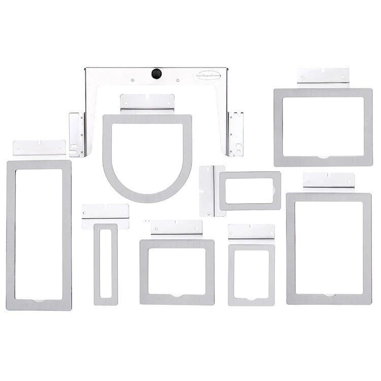 Magnetic hoop frames