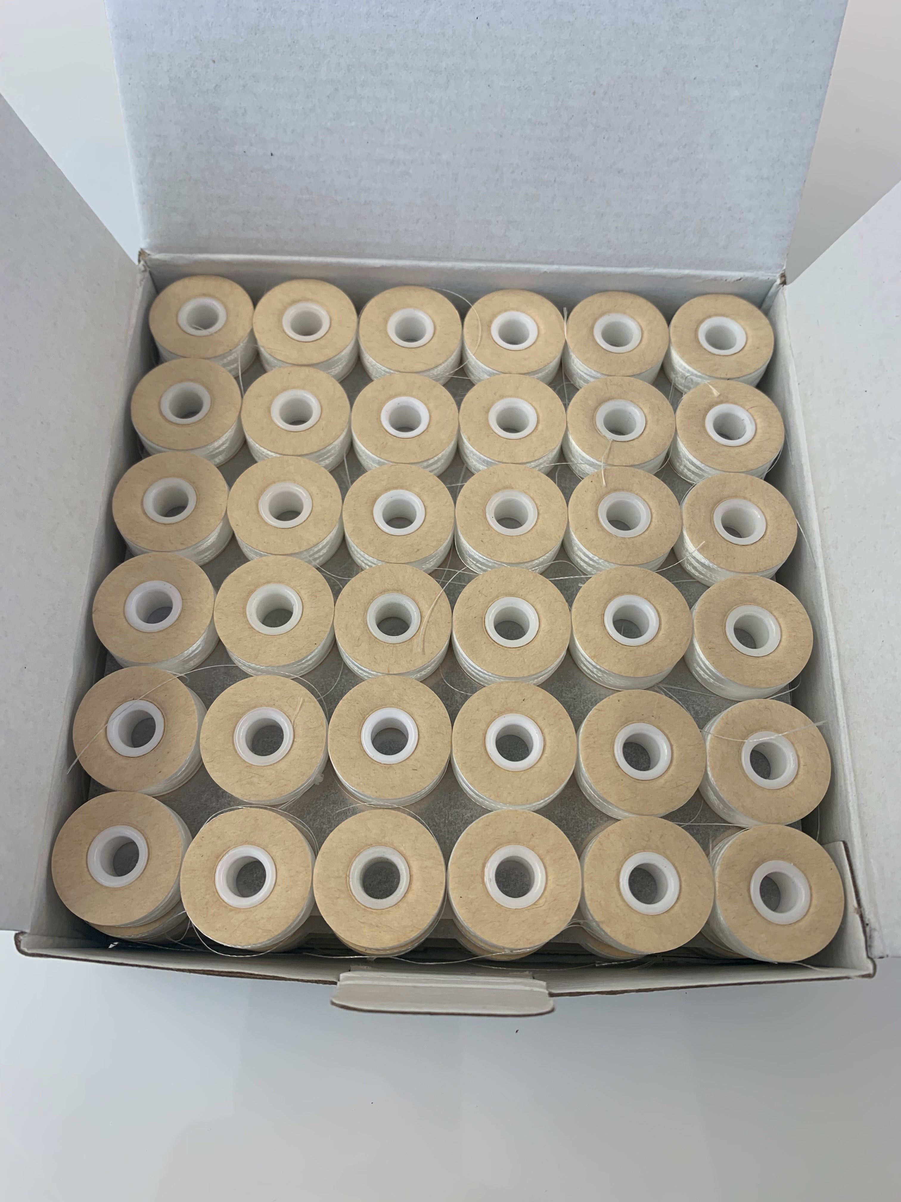 Card sided pre wound Polyester Bobbins