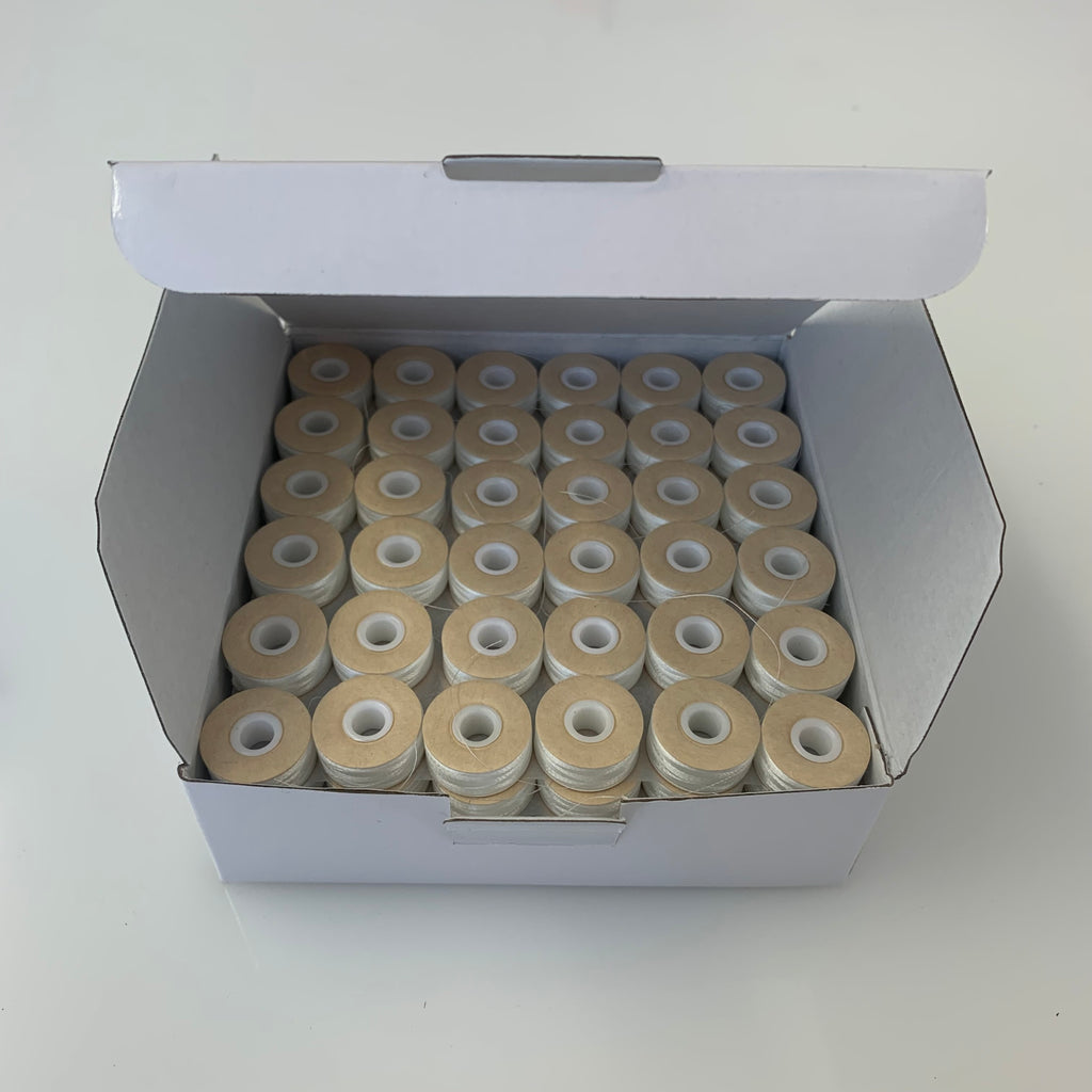 Card sided pre wound Polyester Bobbins