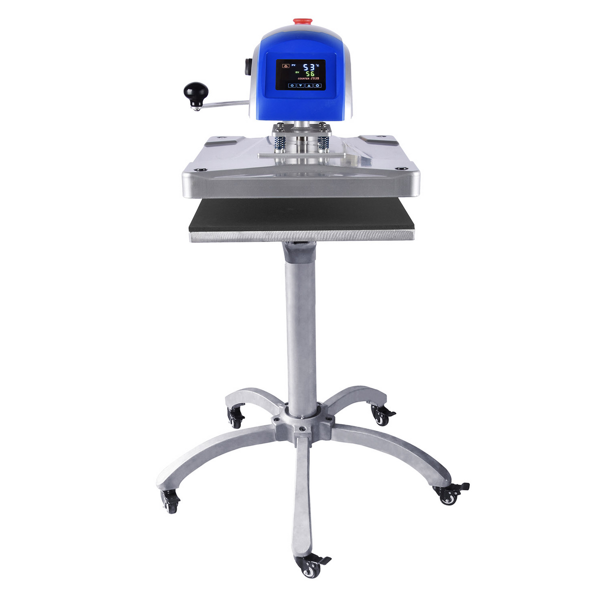 40x50cm Prime Swing-away Automatic T-shirt Heat Press Machine W/Movable Caddie Stand