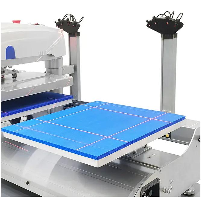 Heat press laser